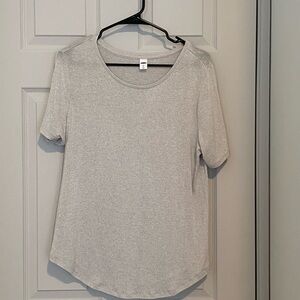 Old Navy Light Gray Short Sleeve Tee